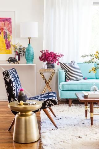 Colourful living rooms: Σαλόνια με funky ύφος που θα σου φτιάξουν τη διάθεση