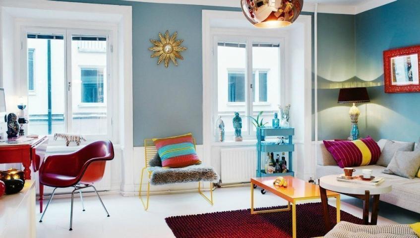 Colourful living rooms: Σαλόνια με funky ύφος που θα σου φτιάξουν τη διάθεση