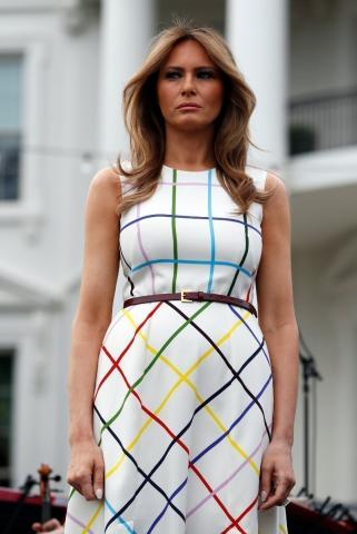 Η Μελάνια Τραμπ στον Λευκό Οίκο με Κατράντζου