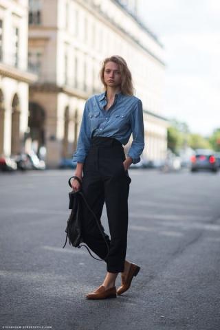 Denim πουκάμισο: Το item που φοριέται χειμώνα καλοκαίρι Denim πουκάμισο: Το item που φοριέται χειμώνα καλοκαίρι