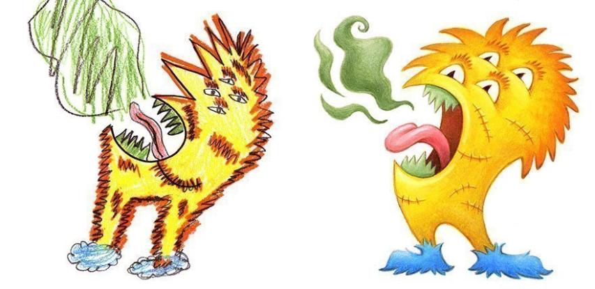 Όταν οι παιδικές ζωγραφιές γίνονται έμπνευση για έναν επαγγελματία εικονογράφο Όταν οι παιδικές ζωγραφιές γίνονται έμπνευση για έναν επαγγελματία εικονογράφο