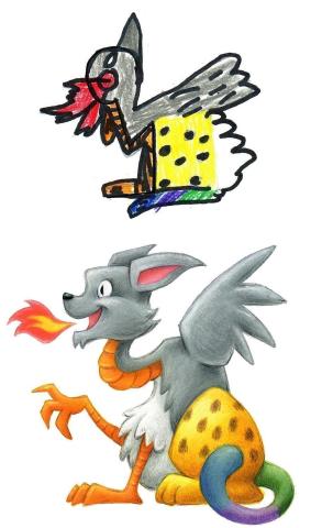 Όταν οι παιδικές ζωγραφιές γίνονται έμπνευση για έναν επαγγελματία εικονογράφο Όταν οι παιδικές ζωγραφιές γίνονται έμπνευση για έναν επαγγελματία εικονογράφο