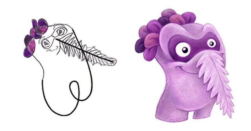 Όταν οι παιδικές ζωγραφιές γίνονται έμπνευση για έναν επαγγελματία εικονογράφο Όταν οι παιδικές ζωγραφιές γίνονται έμπνευση για έναν επαγγελματία εικονογράφο