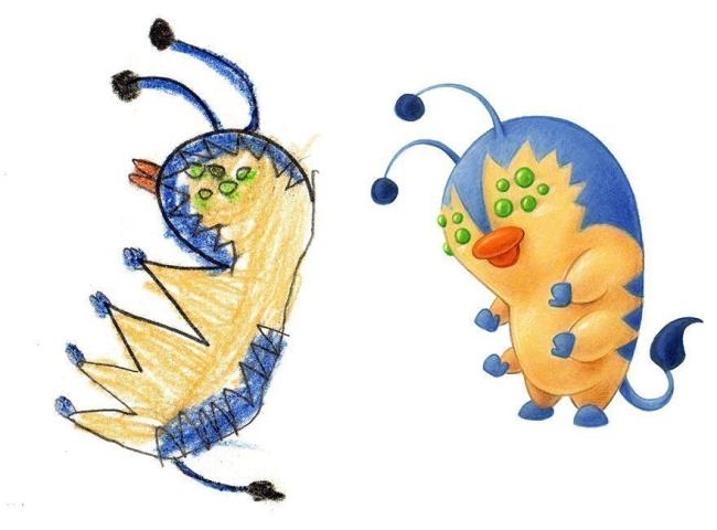 Όταν οι παιδικές ζωγραφιές γίνονται έμπνευση για έναν επαγγελματία εικονογράφο Όταν οι παιδικές ζωγραφιές γίνονται έμπνευση για έναν επαγγελματία εικονογράφο