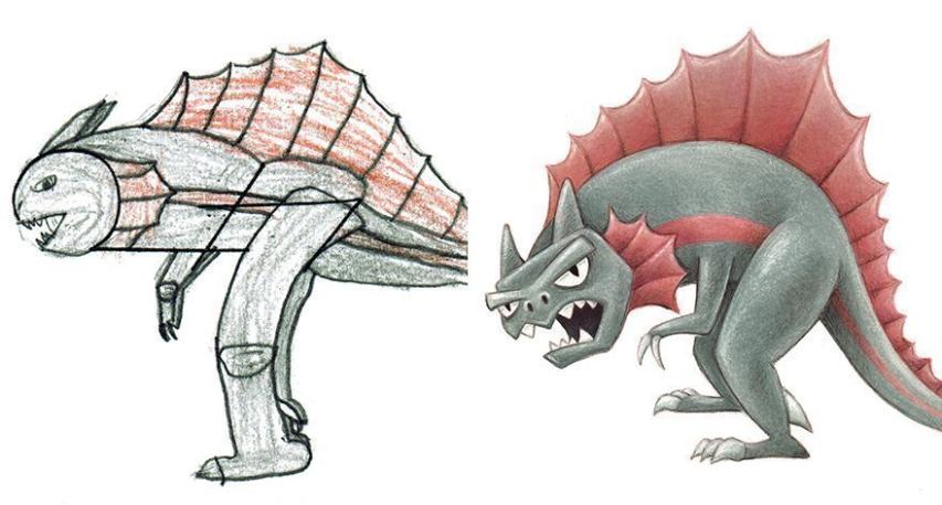 Όταν οι παιδικές ζωγραφιές γίνονται έμπνευση για έναν επαγγελματία εικονογράφο Όταν οι παιδικές ζωγραφιές γίνονται έμπνευση για έναν επαγγελματία εικονογράφο