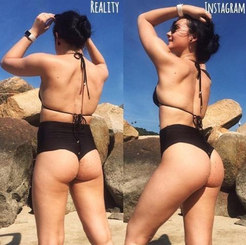 Πραγματικότητα VS Insta: Blogger δείχνει τις δύο εκδοχές του κορμιού της Πραγματικότητα VS Insta: Blogger δείχνει τις δύο εκδοχές του κορμιού της