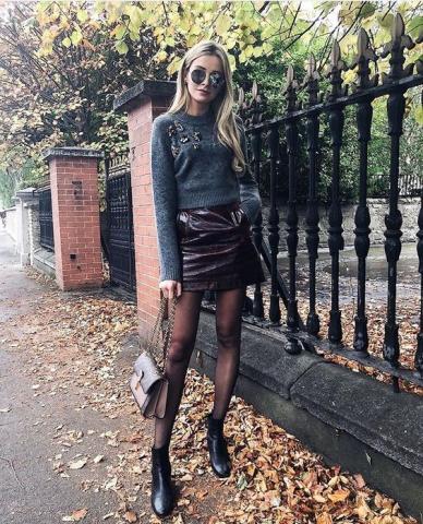 Η δερμάτινη φούστα γίνεται ένα passepartout κομμάτι της χειμερινής σου γκαρνταρόμπας Η δερμάτινη φούστα γίνεται ένα passepartout κομμάτι της χειμερινής σου γκαρνταρόμπας