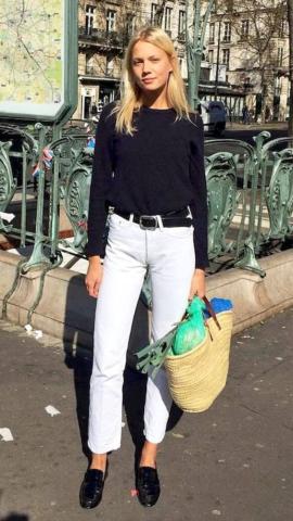 7 outfits για να φορέσεις σωστά το λευκό jean το χειμώνα