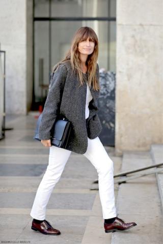 7 outfits για να φορέσεις σωστά το λευκό jean το χειμώνα