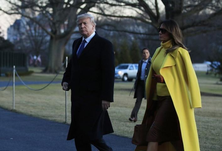 Η εμφάνιση της Melania που συζητήθηκε για δύο λόγους