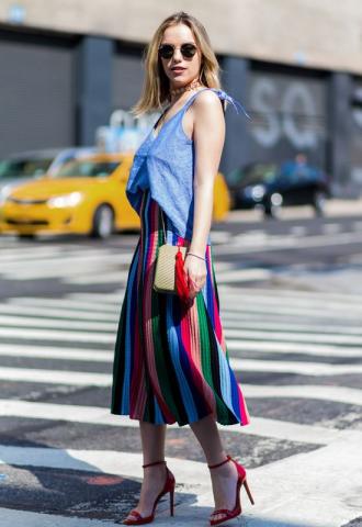 Το φόρεμα της Kendall Jenner θα σε κάνει να κολλήσεις με τις πολύχρωμες ρίγες