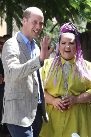Ο πρίγκιπας William έκανε καινούργια φίλη στο Τελ Αβίβ, τη Netta 