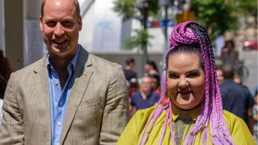 Ο πρίγκιπας William έκανε καινούργια φίλη στο Τελ Αβίβ, τη Netta 