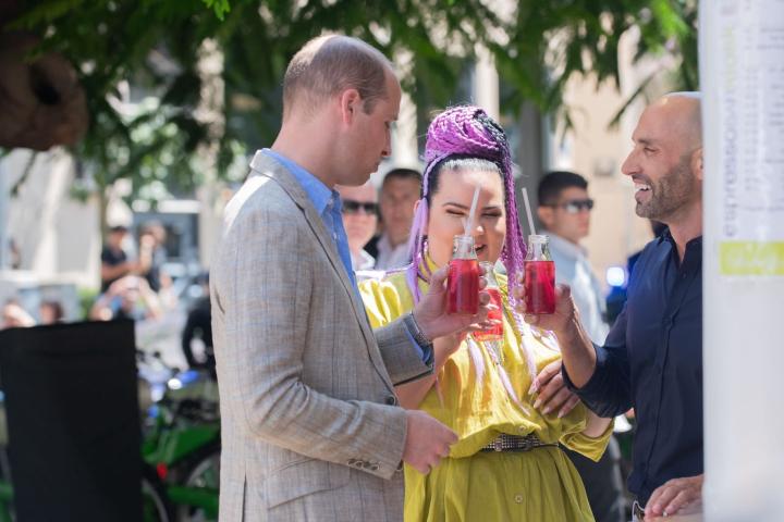 Ο πρίγκιπας William έκανε καινούργια φίλη στο Τελ Αβίβ, τη Netta 
