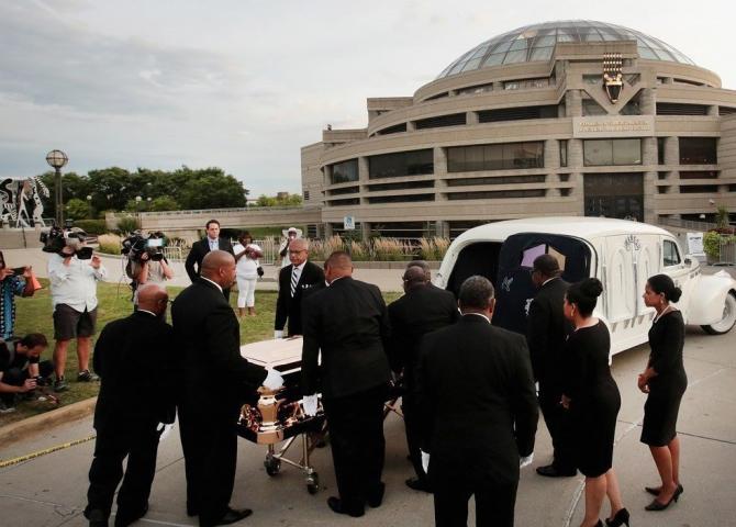 Aretha Franklin: Φωτογραφίες από την κηδεία της