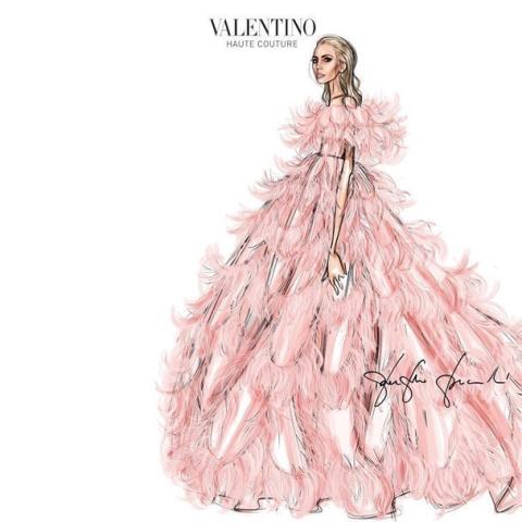 Βενετία 2018: Η εμφάνιση της Lady Gaga με Valentino Couture από πούπουλα 