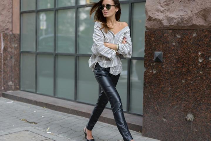 Black leather pants: Η επιστροφή του κλασσικού παντελονιού και πώς να το φορέσεις