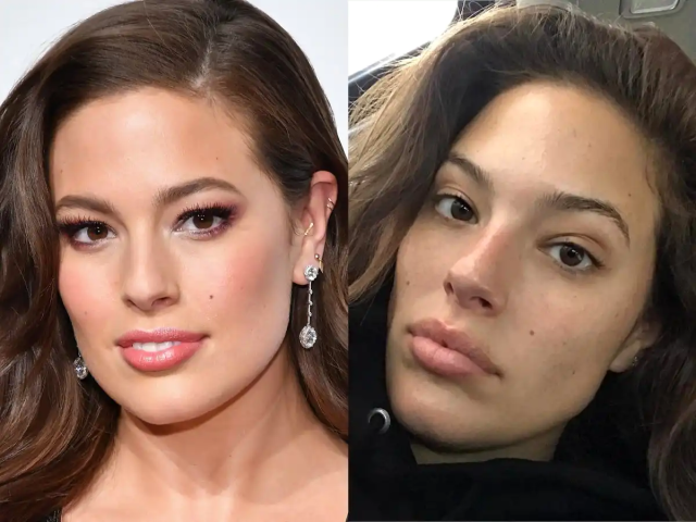 Η plus size Ashley Graham σε 10 + 1 λήψεις χωρίς μακιγιάζ