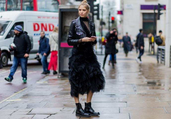 10 street looks για να αναβαθμίσεις το μαύρο φόρεμα