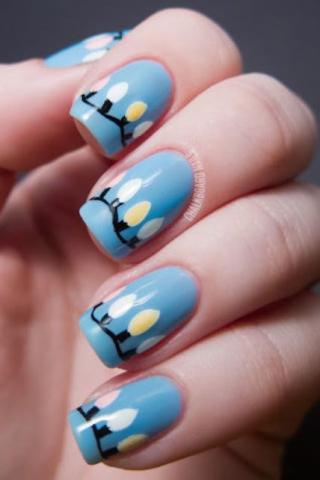 12+1 ιδέες για να βάλεις στα νύχια σου...χριστουγεννιάτικα φωτάκια