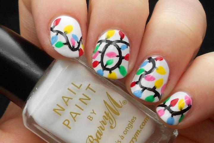 12+1 ιδέες για να βάλεις στα νύχια σου...χριστουγεννιάτικα φωτάκια