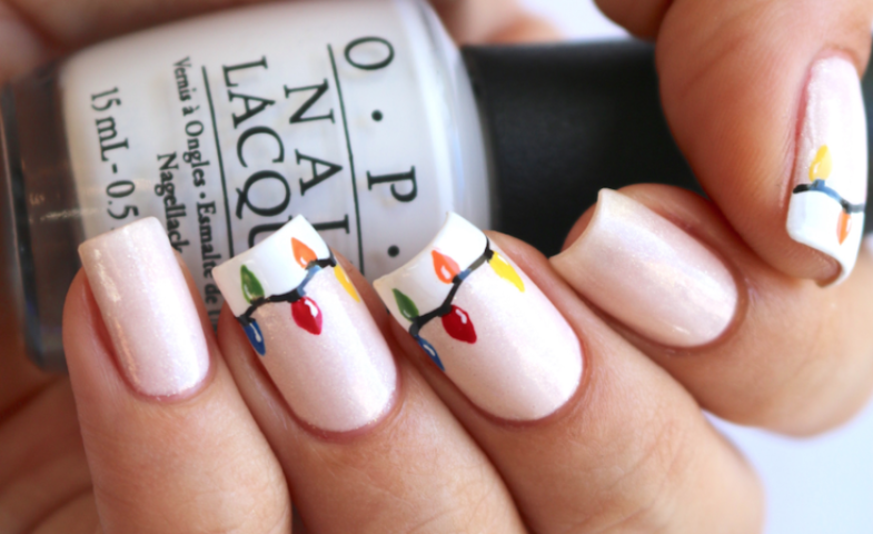 12+1 ιδέες για να βάλεις στα νύχια σου...χριστουγεννιάτικα φωτάκια