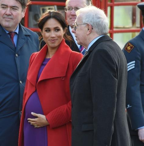 Meghan Markle: Η πρώτη της εμφάνιση για το 2019 - Η κοιλιά της έχει μεγαλώσει πολύ