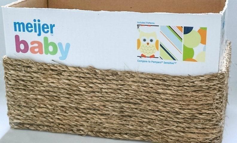 Φτιάξε ένα πανέμορφο καλάθι από ένα κουτί