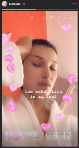Η Bella Hadid στην Ελλάδα – Ανεβάζει σουβλάκια στο Instagram