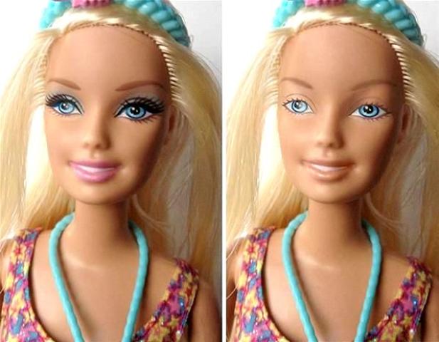 Γροθιά στα στερεότυπα! Η Barbie εμφανίζεται χωρίς μακιγιάζ και σκορπά χαμόγελα