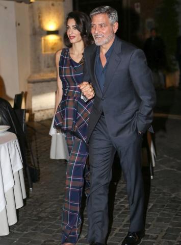 George & Amal Clooney: Μια βραδιά στη Ρώμη George & Amal Clooney: Μια βραδιά στη Ρώμη