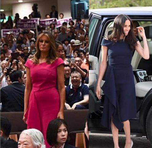 Η Melania φόρεσε ίδιο ρούχο με την Meghan Markle και δεν της το είχαμε Η Melania φόρεσε ίδιο ρούχο με την Meghan Markle και δεν της το είχαμε