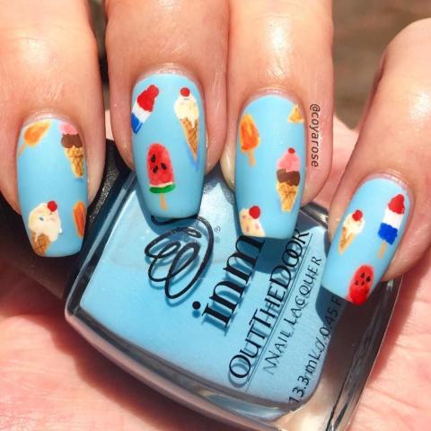 Το πιο καλοκαιρινό σχέδιο για τα νύχια σου είναι τα...παγωτά!