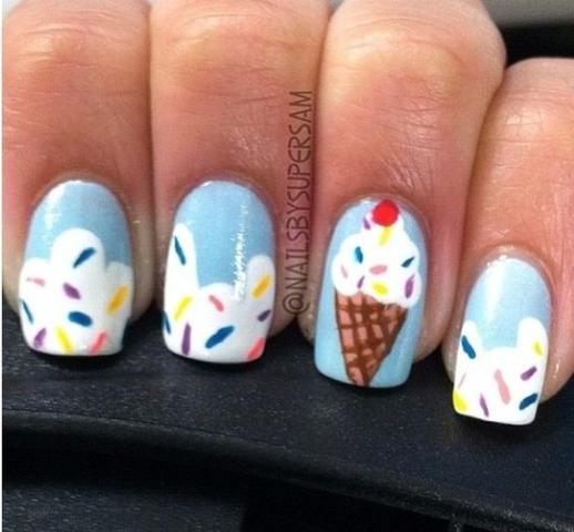 Το πιο καλοκαιρινό σχέδιο για τα νύχια σου είναι τα...παγωτά!
