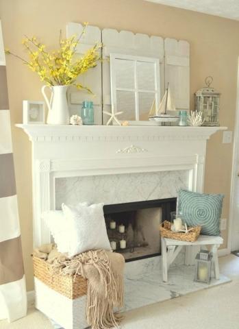 Ιδέες για να διακοσμήσεις το τζάκι που δεν χρησιμοποιείς Ιδέες για να διακοσμήσεις το τζάκι που δεν χρησιμοποιείς