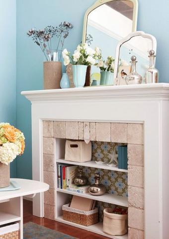 Ιδέες για να διακοσμήσεις το τζάκι που δεν χρησιμοποιείς Ιδέες για να διακοσμήσεις το τζάκι που δεν χρησιμοποιείς