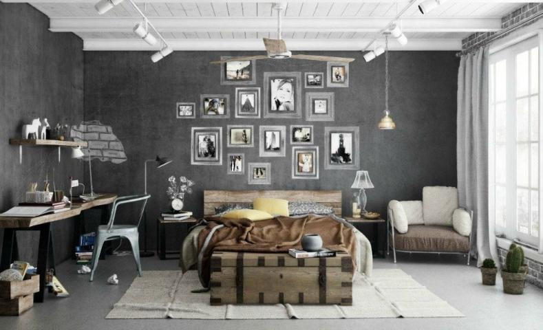Όταν η industrial αισθητική δίνει cozy διάσταση στο χώρο 
