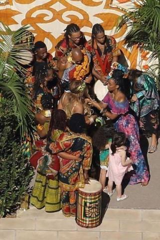 Η Beyoncé λίγο πριν γεννήσει κάνει ένα δυνατό baby shower party